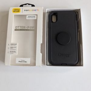 iPhone Xs Max Otter Phone Case W/Pop Socket